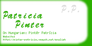 patricia pinter business card