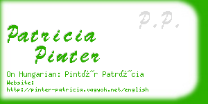 patricia pinter business card